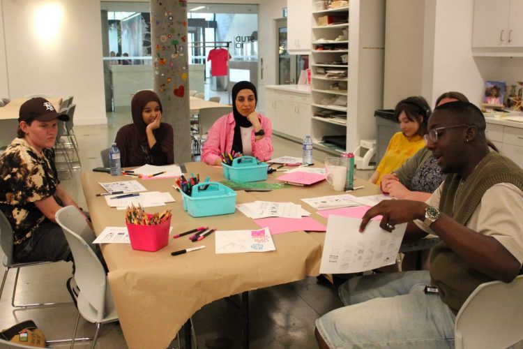 Andy leading an exercise