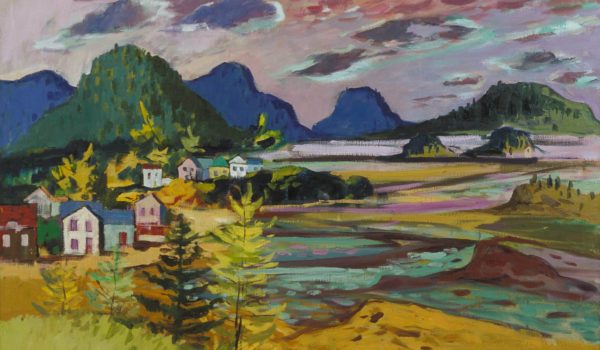 Henri Masson, Evening, Bic, Quebec, 1974, oil on canvas. Firestone Collection of Canadian Art, Ottawa Art Gallery. Donated to the City of Ottawa by the Ontario Heritage Foundation.
