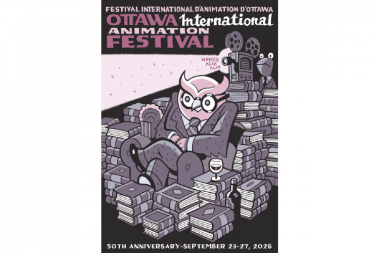 Seth, OIAF Poster 2026. Courtesy of the Ottawa International Animation Festival (OIAF).