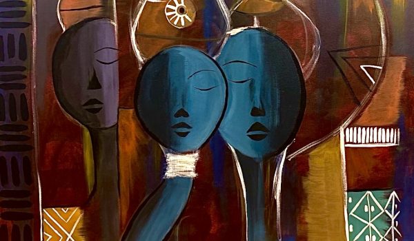 Meraf, Ayzosh (Amharic),  2026, acrylic on canvas, 55.88 x 71.12 cm