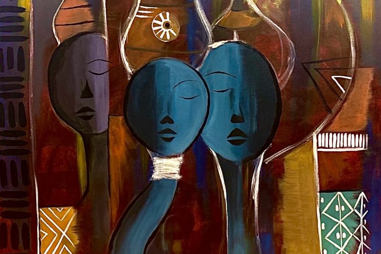Meraf, Ayzosh (amharique), 2026, acrylique sur toile, 55,88 x 71,12 cm