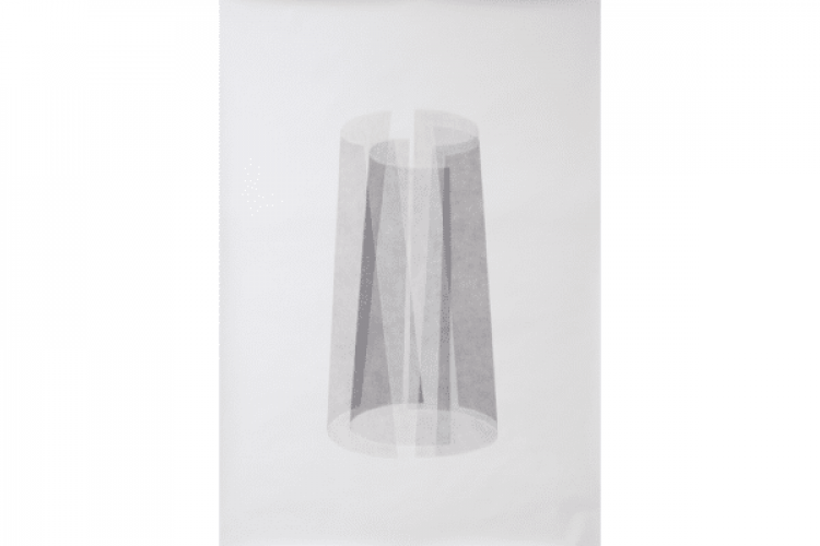 Mina Moshajjari, Coexisting (IV), from the Coexisting Series, 2026, pencil crayon on paper. Courtesy of the artist.