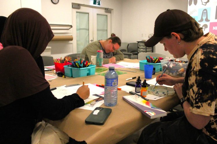 Participants drawing