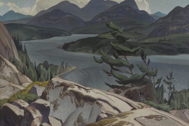A.J. Casson, Frood Lake at Willisville, 1963, oil on canvas, 114.3 x 91.4 cm. Firestone Collection of Canadian Art, Ottawa Art Gallery. Donated to the City of Ottawa by the Ontario Heritage Foundation.