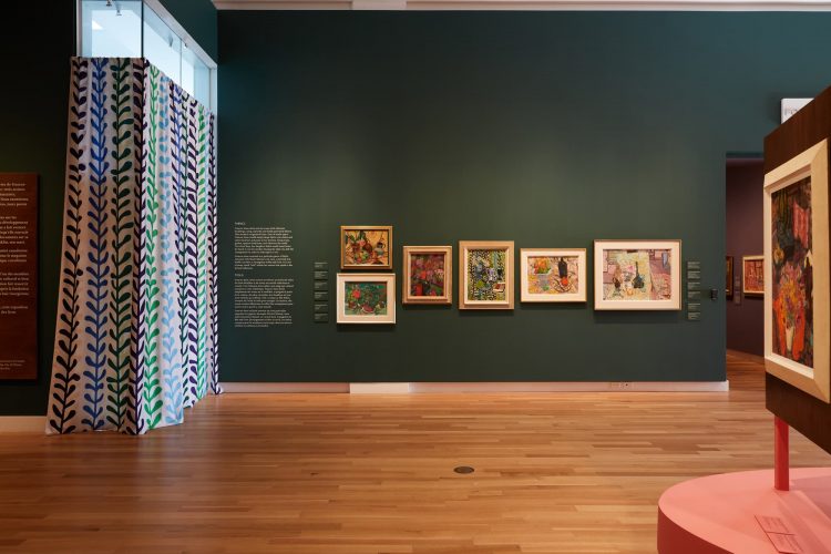 Installation view of A Family Palette: Frances-Anne Johnston, Franz Johnston, and Franklin Arbuckle, an exhibition at the Ottawa Art Gallery (September 10, 2022 – February 5, 2023), curated by Rebecca Basciano. Photo: Rémi Thériault.